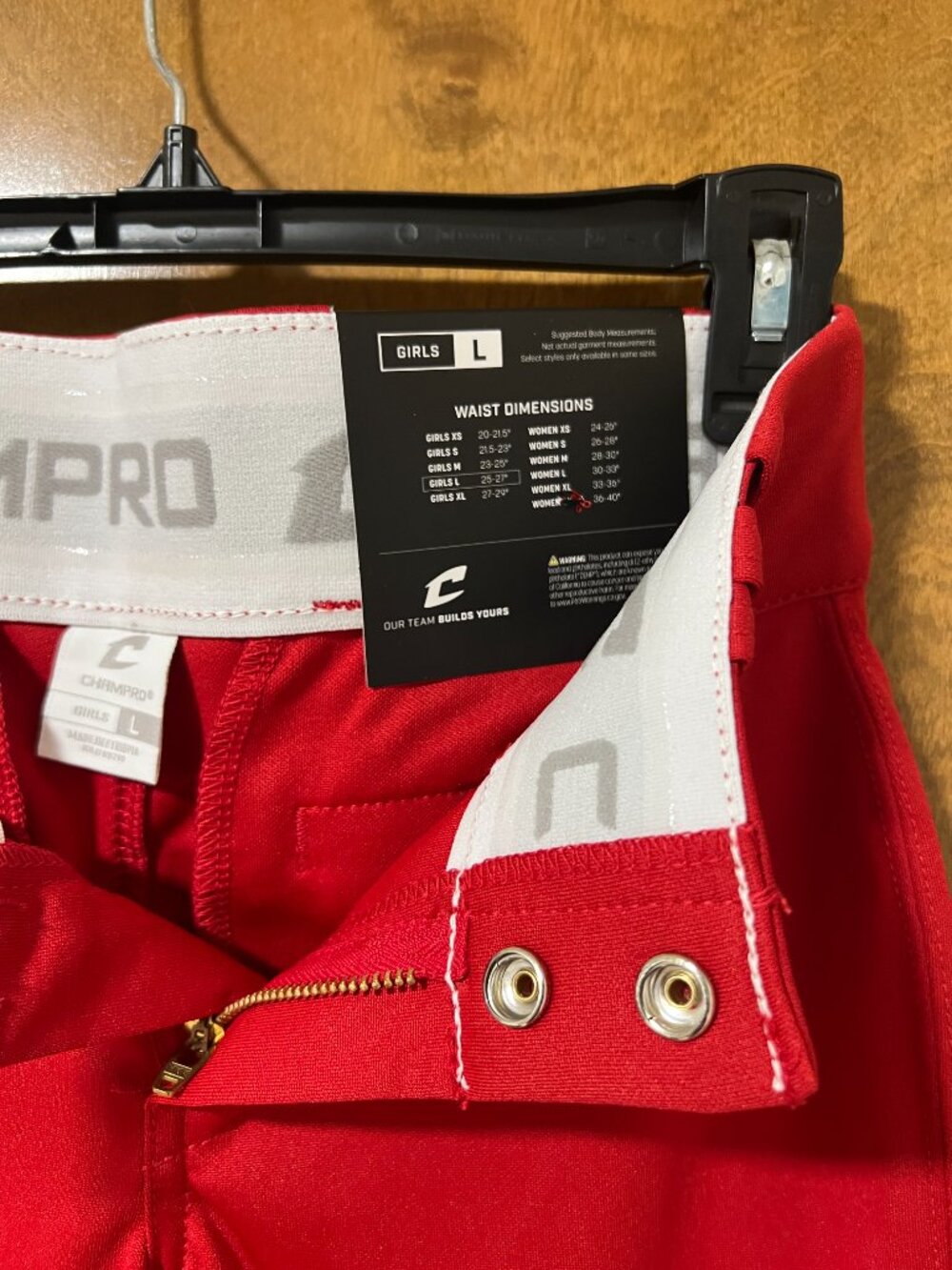 Champro Girls' Tournament Low-Rise Softball Pants - Picture 3 of 5